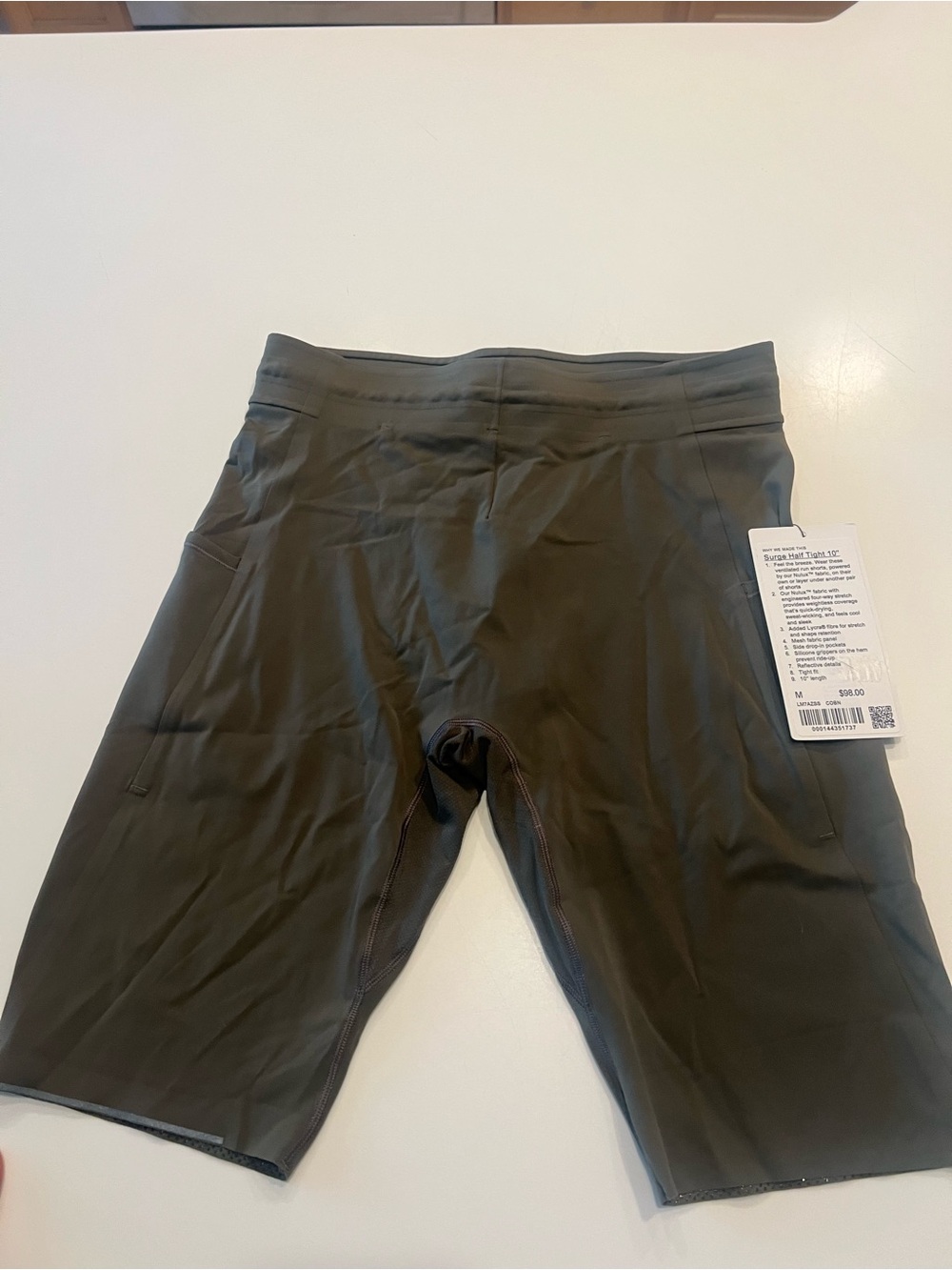 lululemon athletica Men's Olive Hybrid Performance Shorts